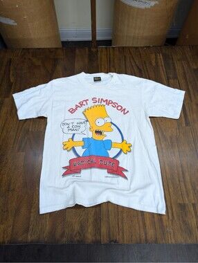 80s Simpsons Bart Simpson Vintage T Shirt Size Large
